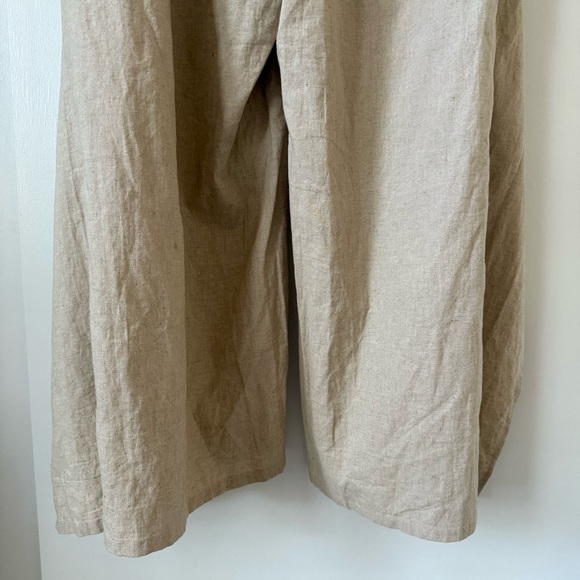 Corpcore Midnight Velvet Linen Blend Wide Leg Wrap Pants Coastal - Picture 11 of 13